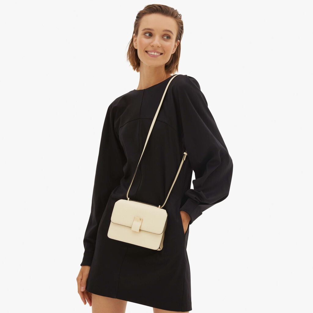 Valextra Borsetta a spalla Mini in Pelle Bianca | Valextra NoLo Fino Al -60%