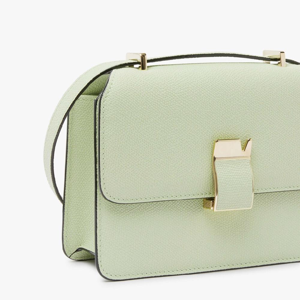 Valextra Borsa a tracolla da Donna in Pelle Verde di Lusso | Valextra Prezzo Ridotto