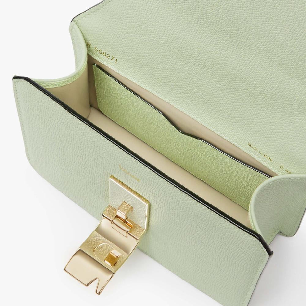 Valextra Borsa a tracolla da Donna in Pelle Verde di Lusso | Valextra Prezzo Ridotto