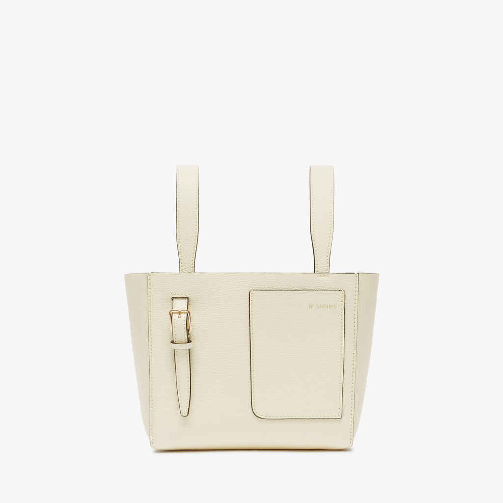 Valextra Borsa Secchiello da Donna in Pelle Bianca | Valextra Soft
