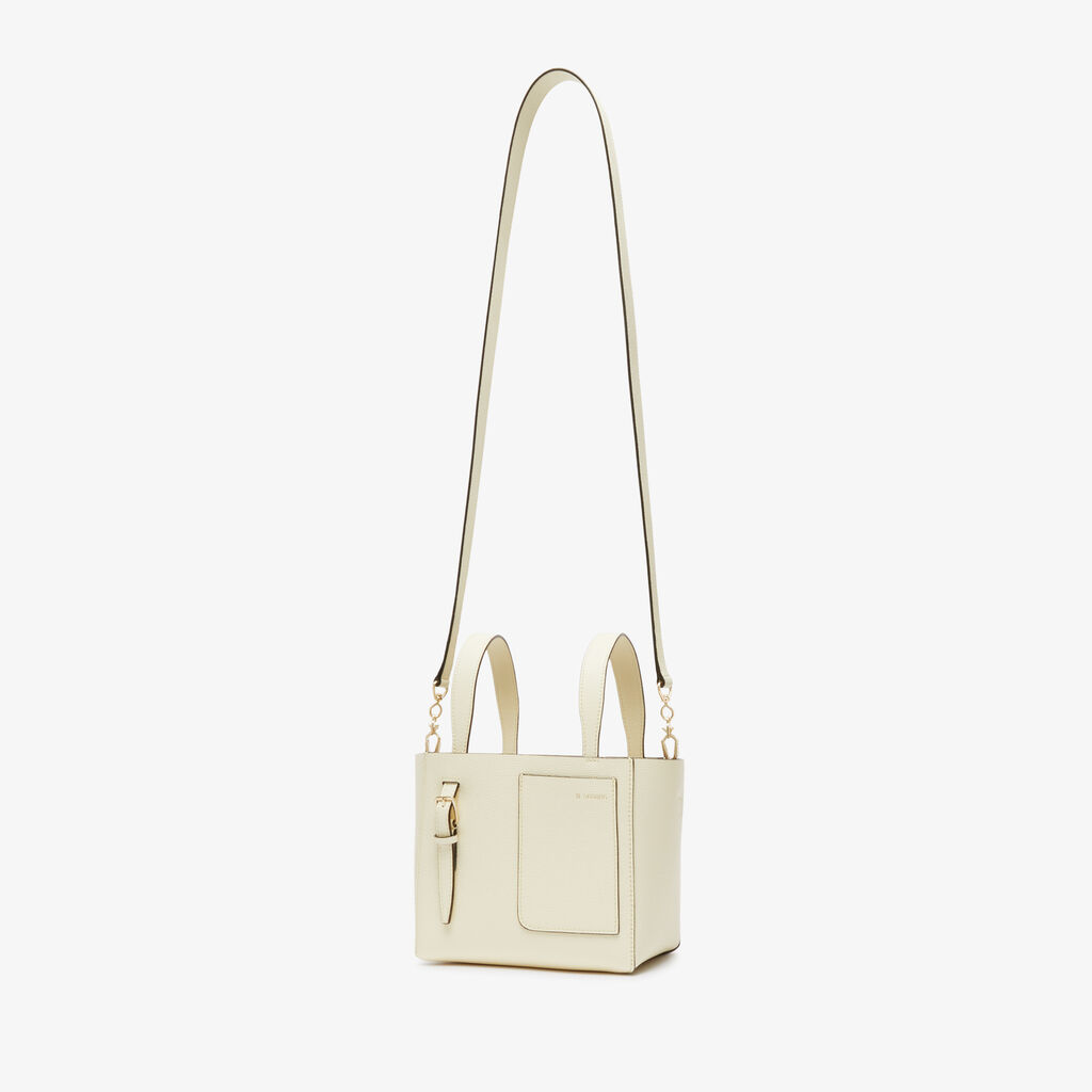 Valextra Borsa Secchiello da Donna in Pelle Bianca | Valextra Soft Sottocosto