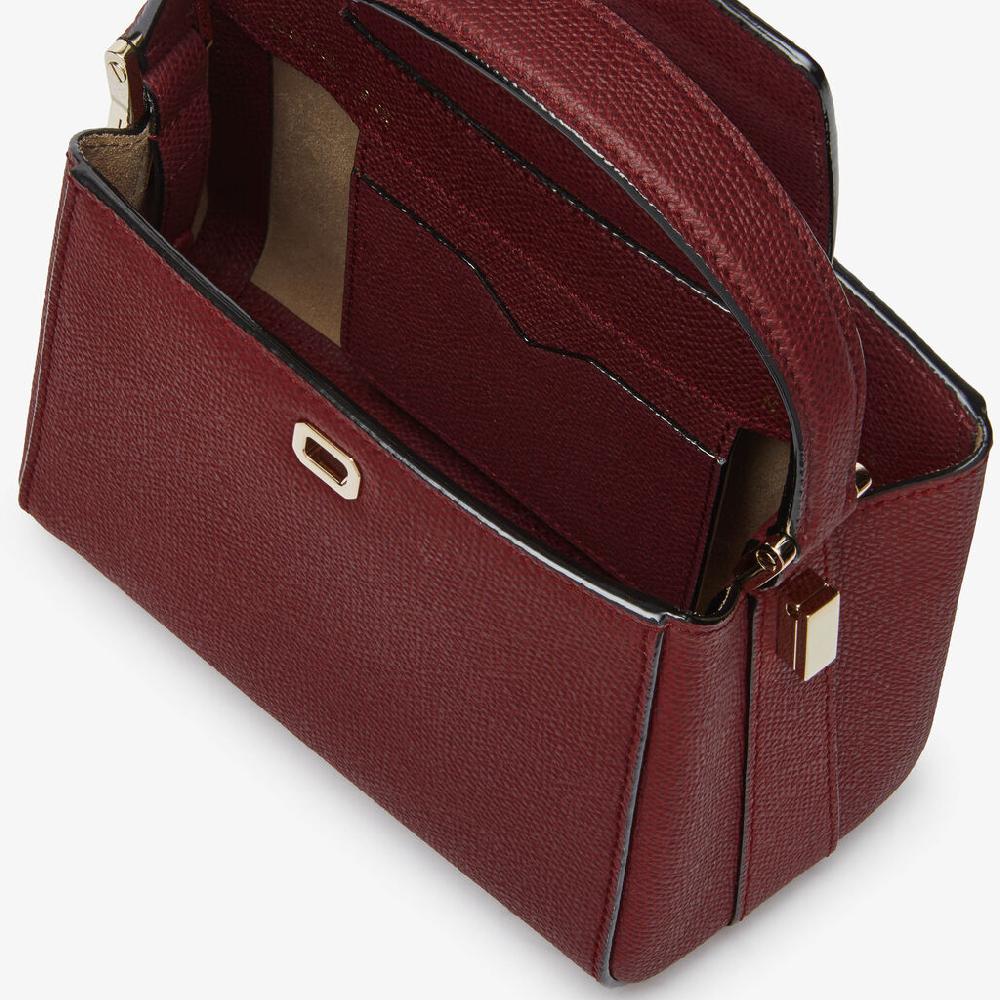 Valextra Borsa a tracolla Brera Micro | Pelle di vitello Millepunte | Bordeaux | Valextra Offerte