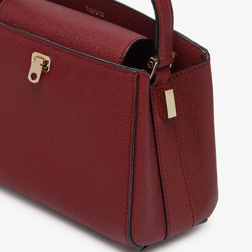 Valextra Borsa a tracolla Brera Micro | Pelle di vitello Millepunte | Bordeaux | Valextra Offerte