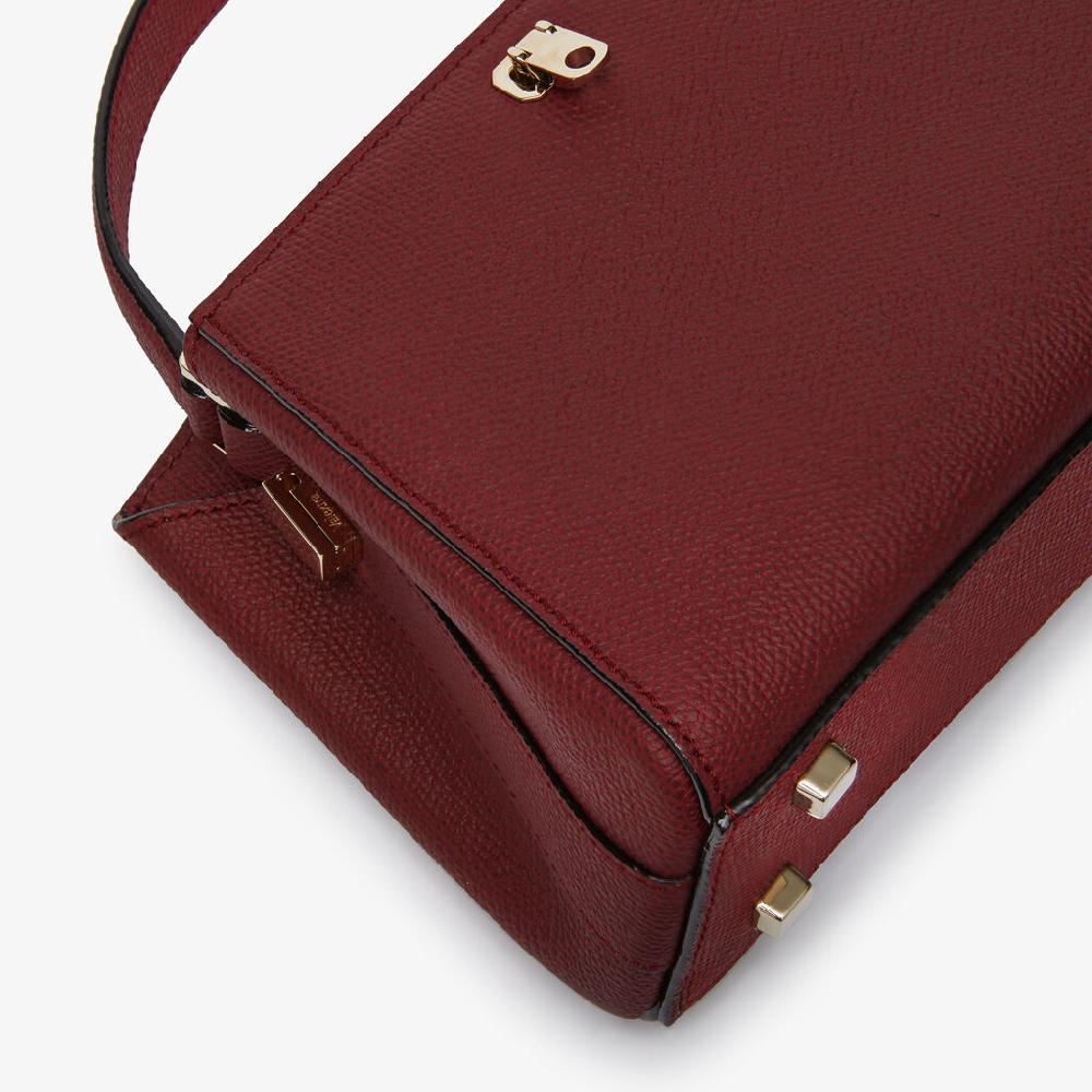 Valextra Borsa a tracolla Brera Micro | Pelle di vitello Millepunte | Bordeaux | Valextra Offerte