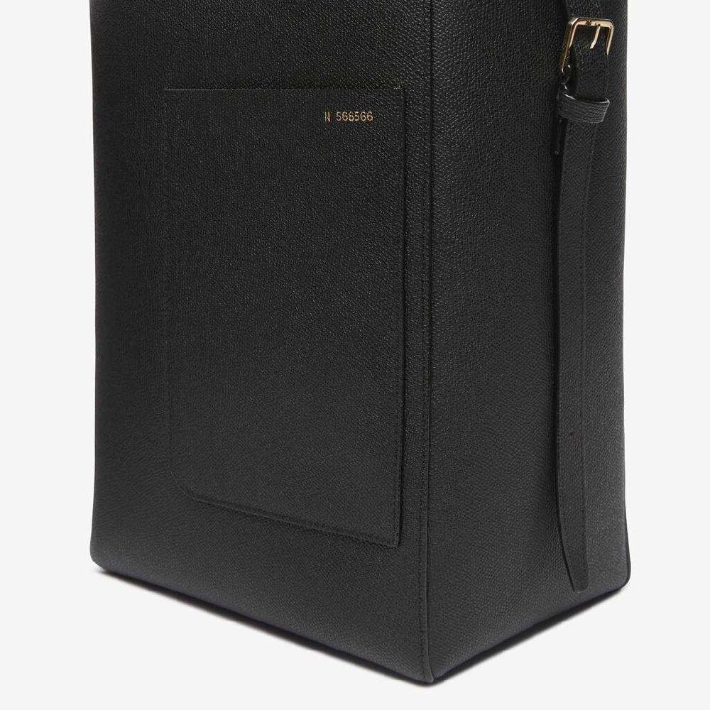 Valextra Borsa a secchiello da Donna in Media Pelle Nera | Valextra Soft Nuovo
