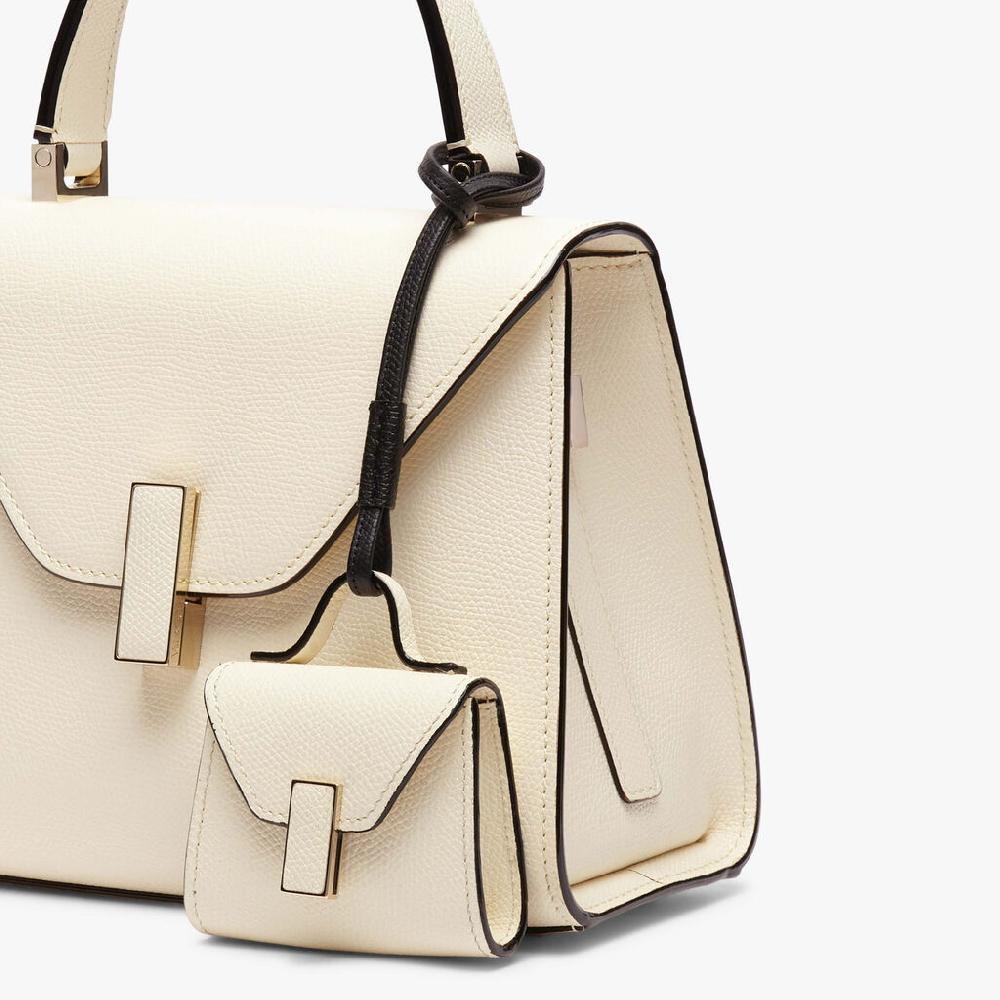 Valextra Charm borsa da Donna in Pelle Bianca e Nera | Valextra Iside Pezzi Unici