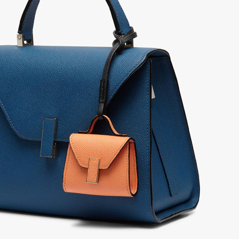 Valextra Charm per borsa da Donna in Pelle Arancione | Valextra Iside Soddisfazione Garantita