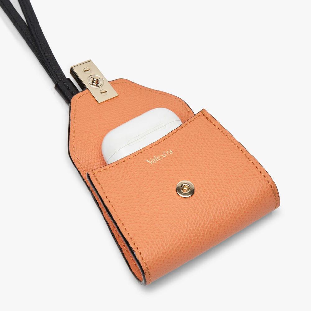 Valextra Charm per borsa da Donna in Pelle Arancione | Valextra Iside Soddisfazione Garantita