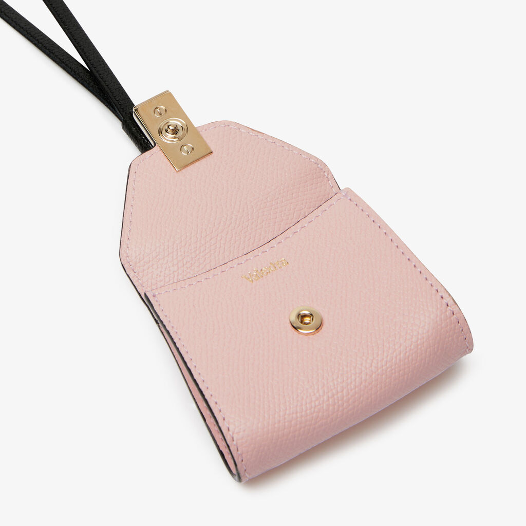 Valextra Charm per borsa da Donna in Pelle Rosa | Valextra Iside Qualità Garantita