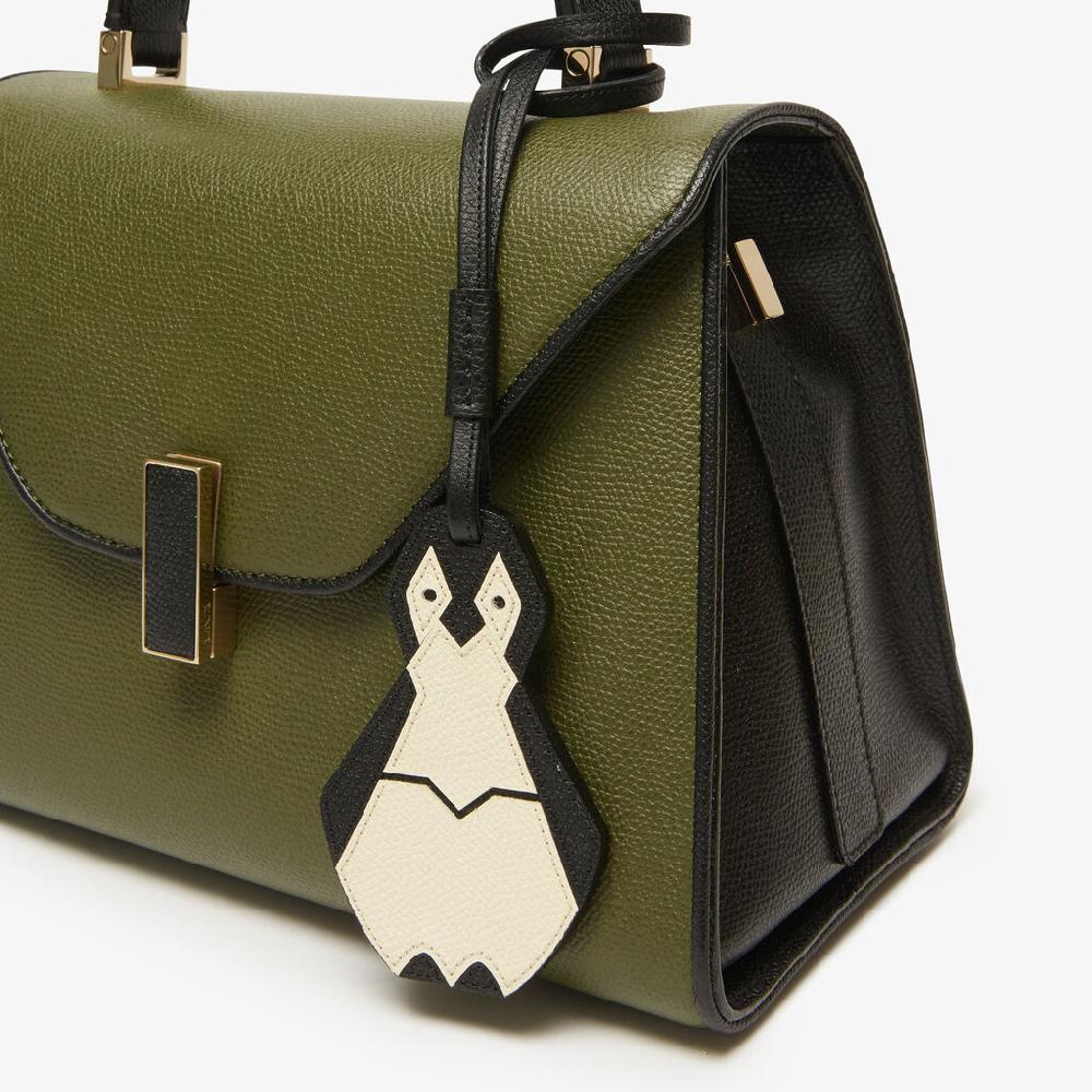 Valextra Charm per borsa Pinguino in Pelle Bianca e Nera | Valextra Acquista Ora