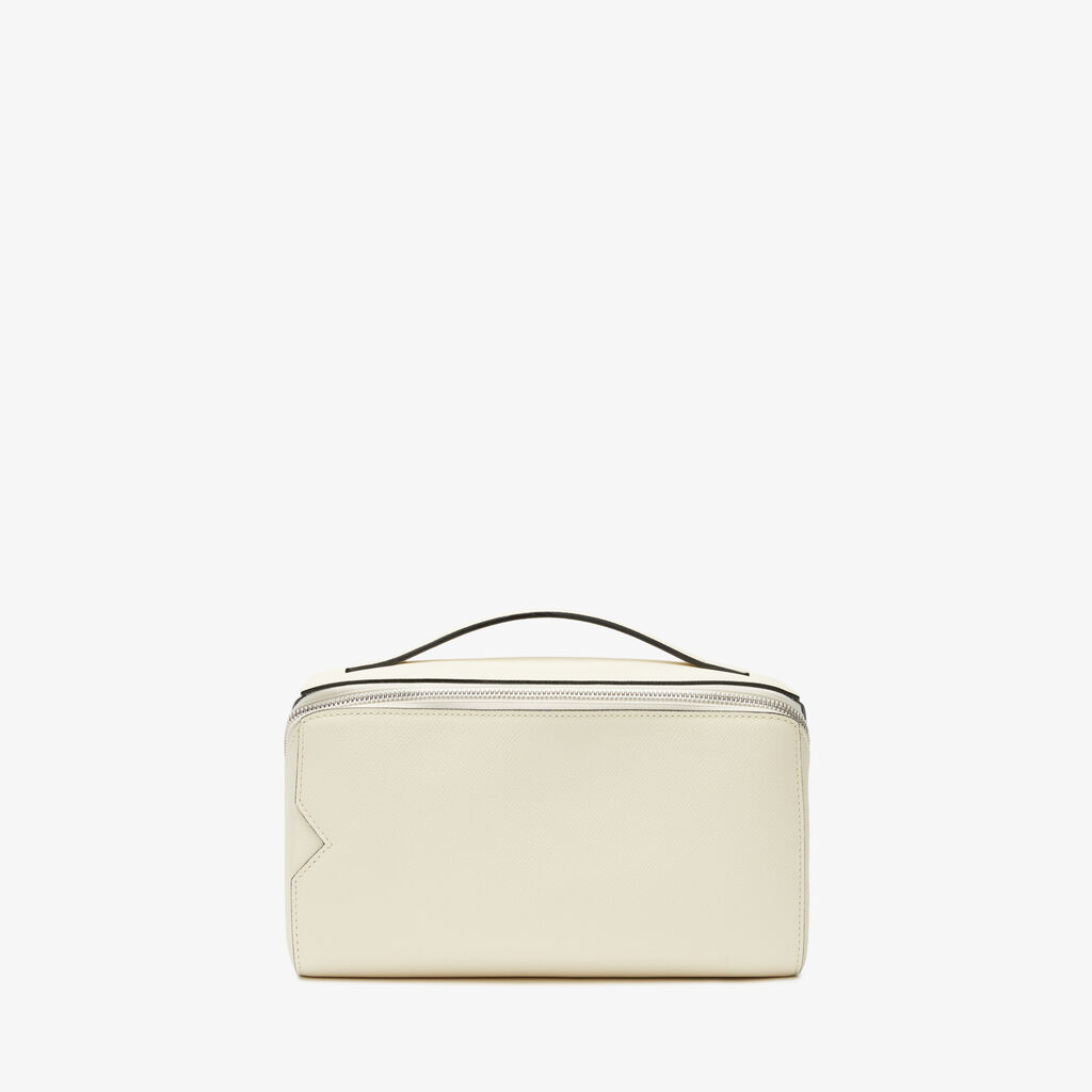 Valextra Beauty case da Donna di Lusso in Pelle Bianca | Valextra V-Line Outlet