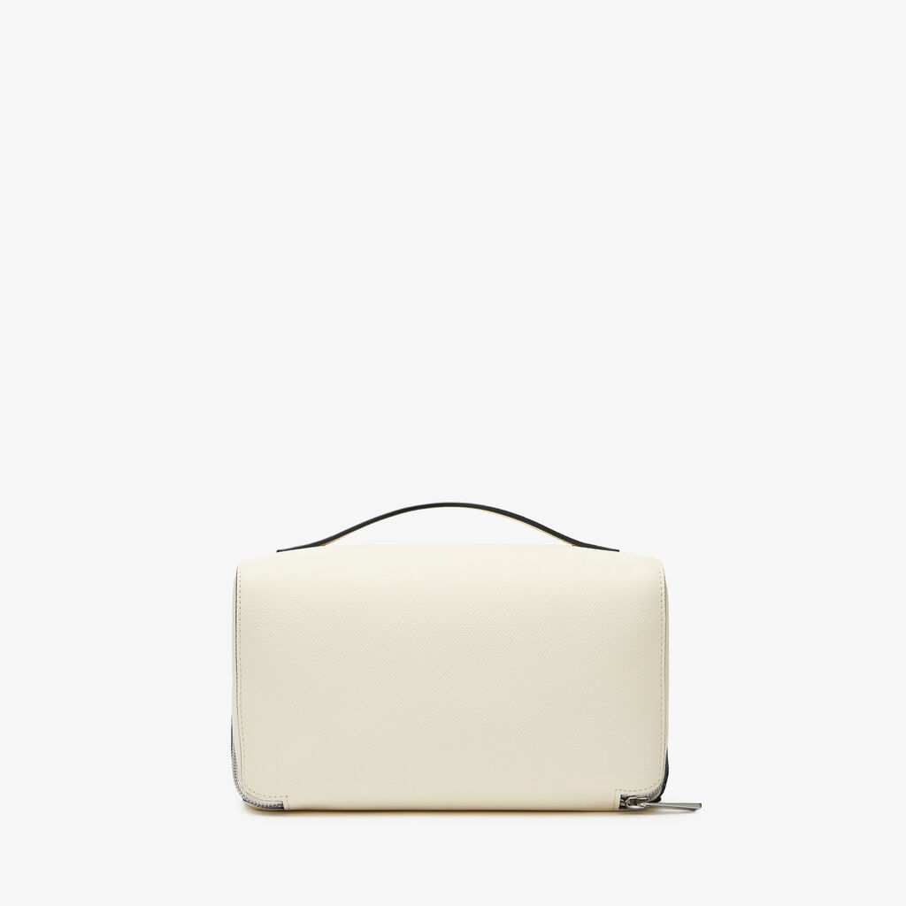 Valextra Beauty case da Donna di Lusso in Pelle Bianca | Valextra V-Line Outlet