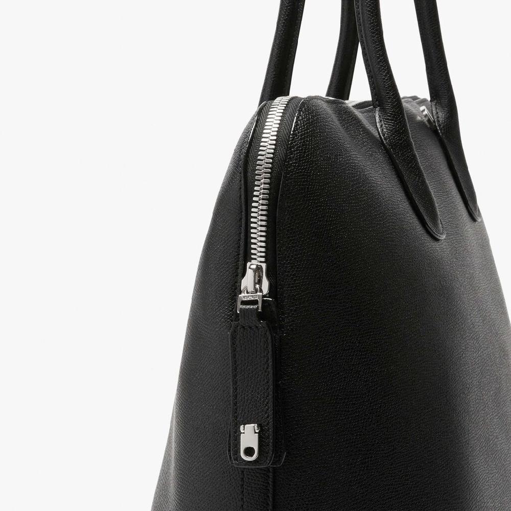 Valextra Borsa tote da ufficio in Pelle Nera con zip | Valextra My Logo Vendita