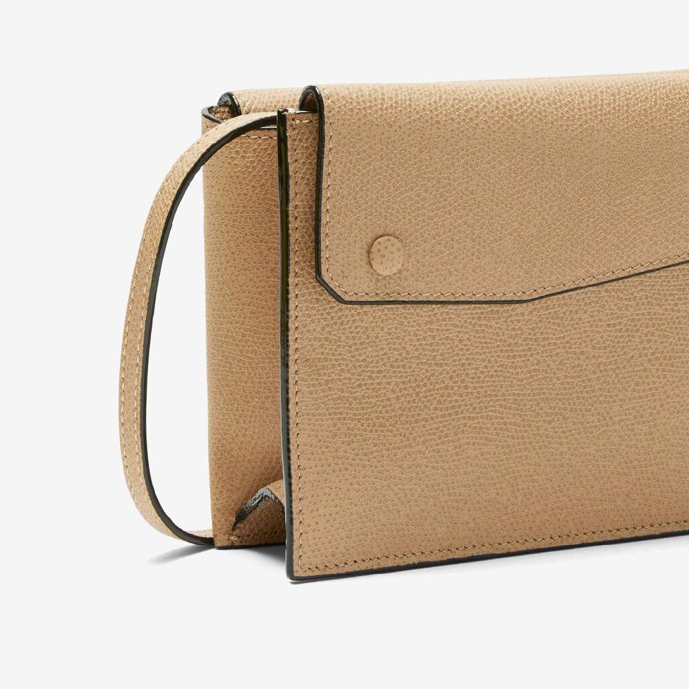 Valextra Borsetta a tracolla piccola in Pelle Beige | Valextra Pocket Pezzi Unici