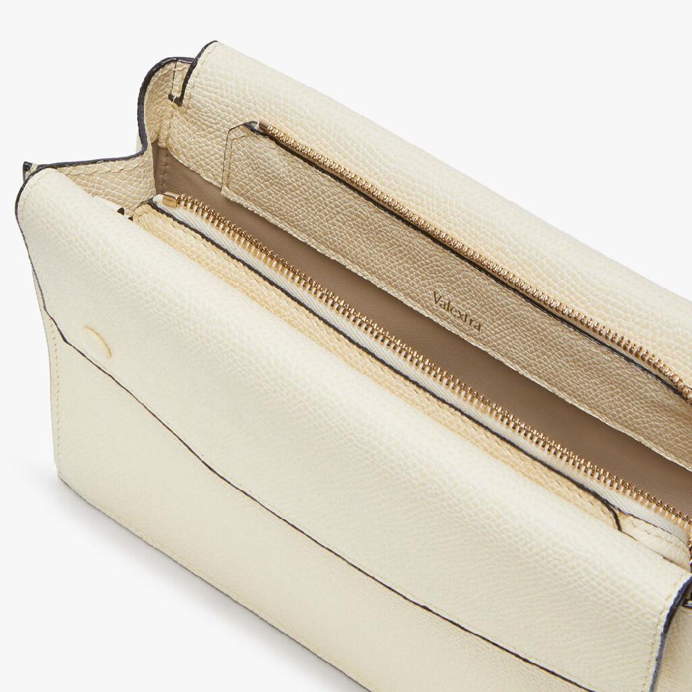 Valextra Borsetta piccola Mini in Pelle Bianca | Valextra Pocket Soddisfazione Garantita