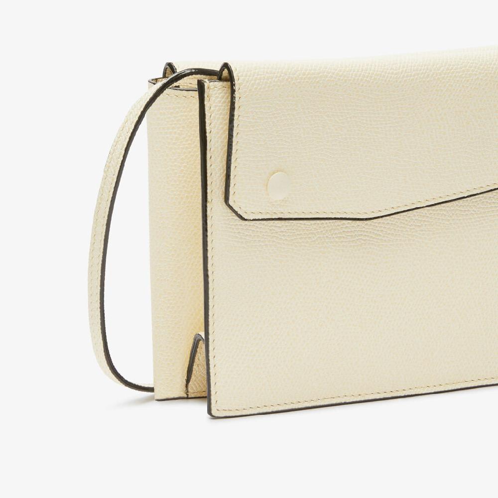 Valextra Borsetta piccola Mini in Pelle Bianca | Valextra Pocket Soddisfazione Garantita