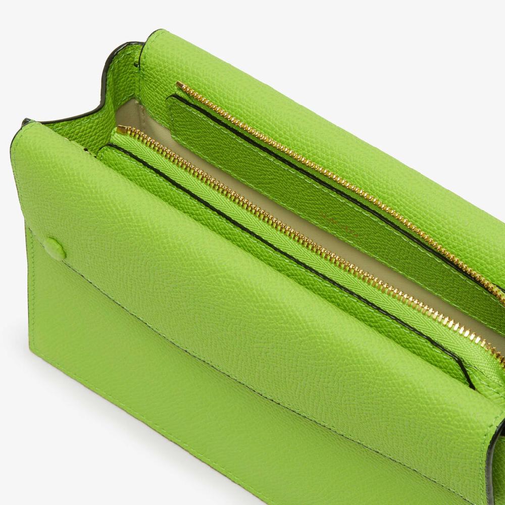 Valextra Borsa a tracolla da Donna in Pelle Verde | Valextra Pocket Negozi Online
