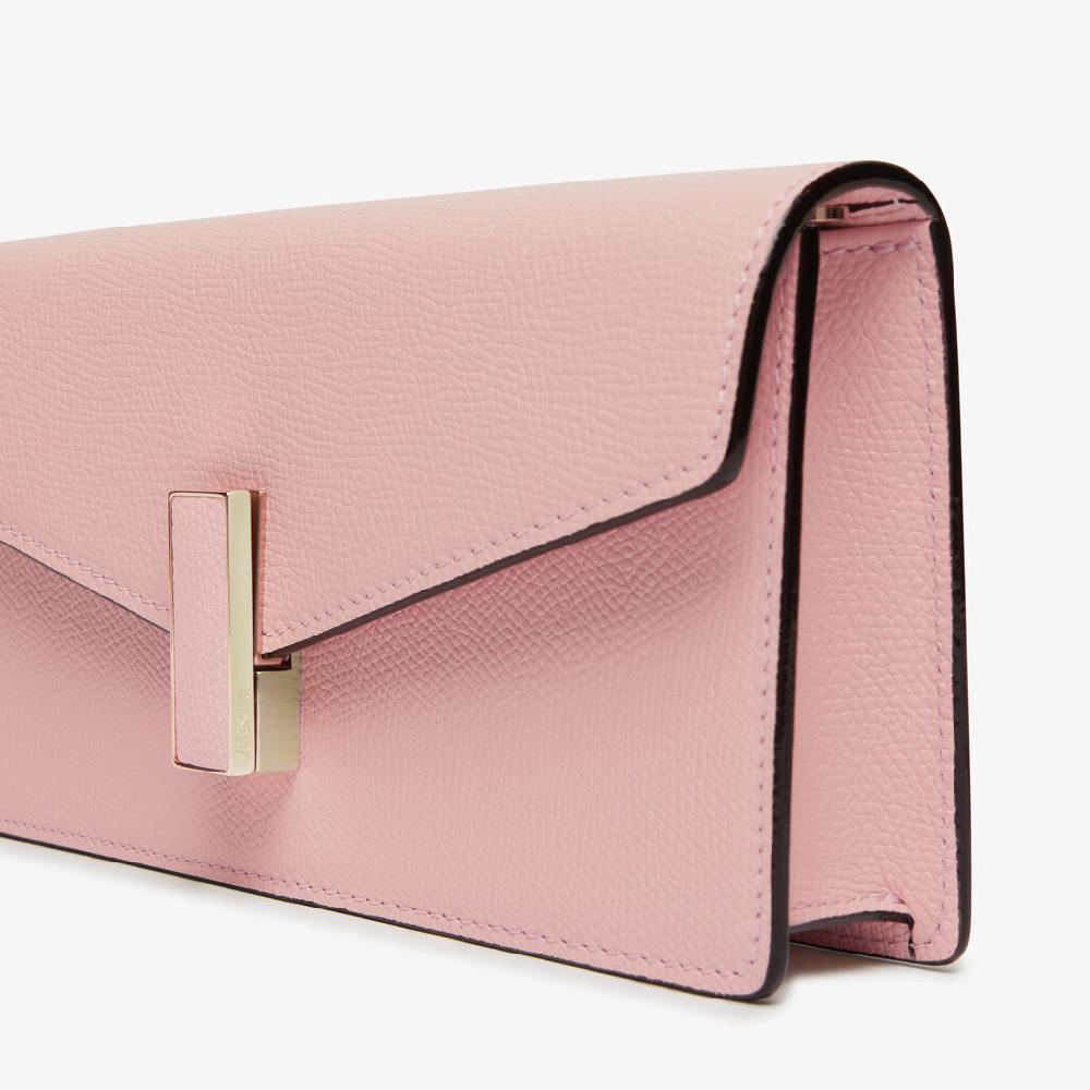 Valextra Borsetta clutch compatta in Pelle Rosa | Valextra Iside Shopping Online