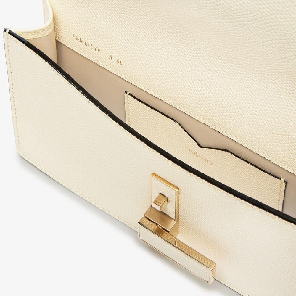 Valextra Pochette in Pelle Bianca con tracolla | Valextra Iside Affare Del Giorno