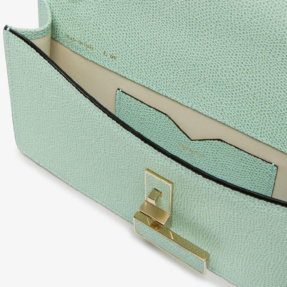 Valextra Borsetta clutch in Pelle con tracolla dorata | Valextra Iside Prezzo Ridotto