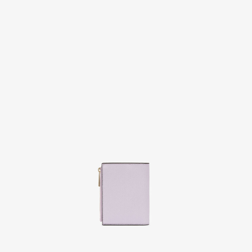 Valextra Portafoglio bifold da Donna di Lusso in Pelle Lilla | Valextra Economico