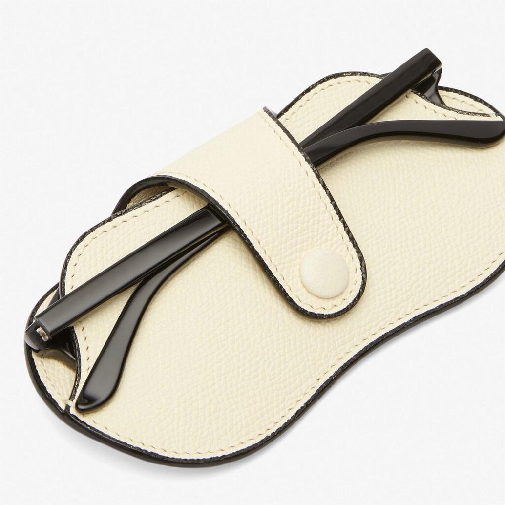 Valextra Custodia occhiali in Pelle Bianca | Valextra Outlet