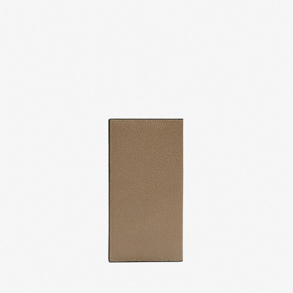 Valextra Portafoglio verticale bifold in Pelle Marrone Tortora | Valextra Saldi