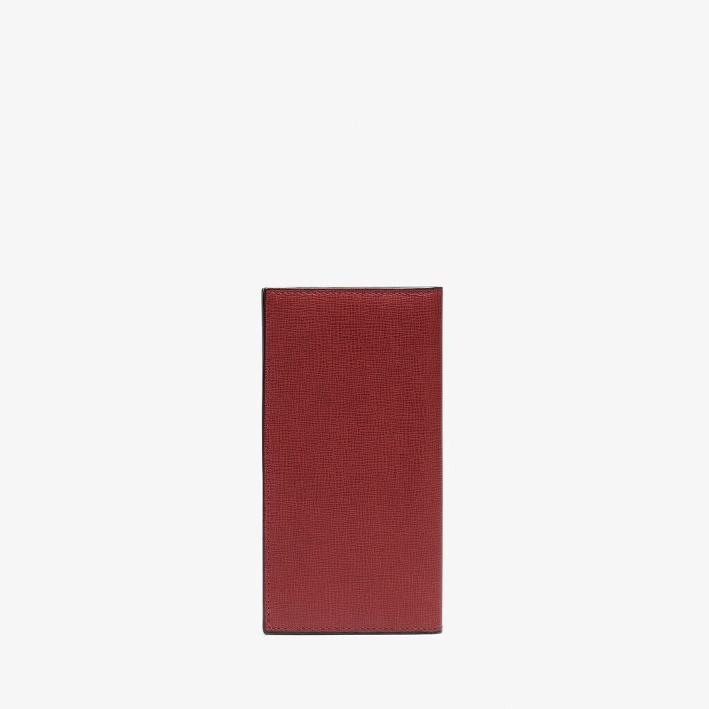 Valextra Portafoglio verticale Bifold in Pelle Bordeaux | Valextra Offerte