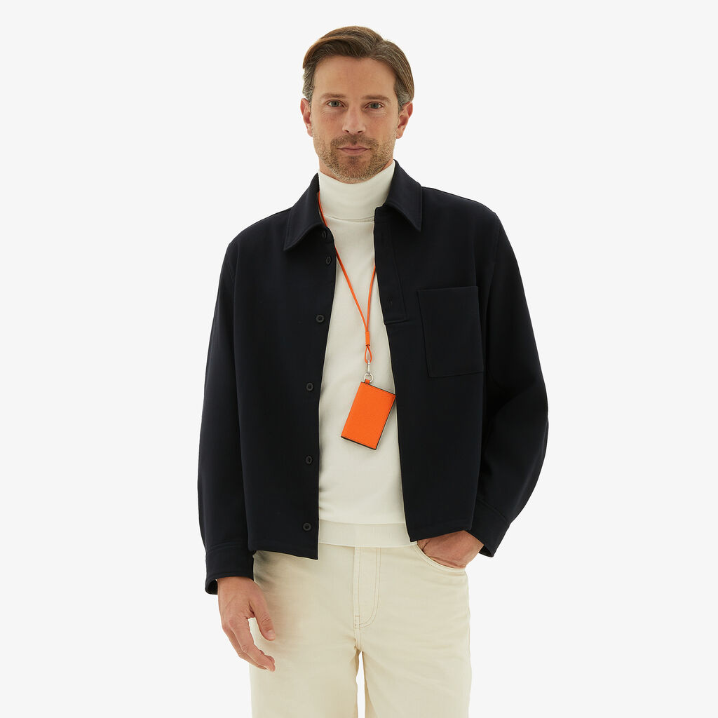 Valextra Porta carte con laccio da Donna in Pelle Arancione | Valextra Nuovo