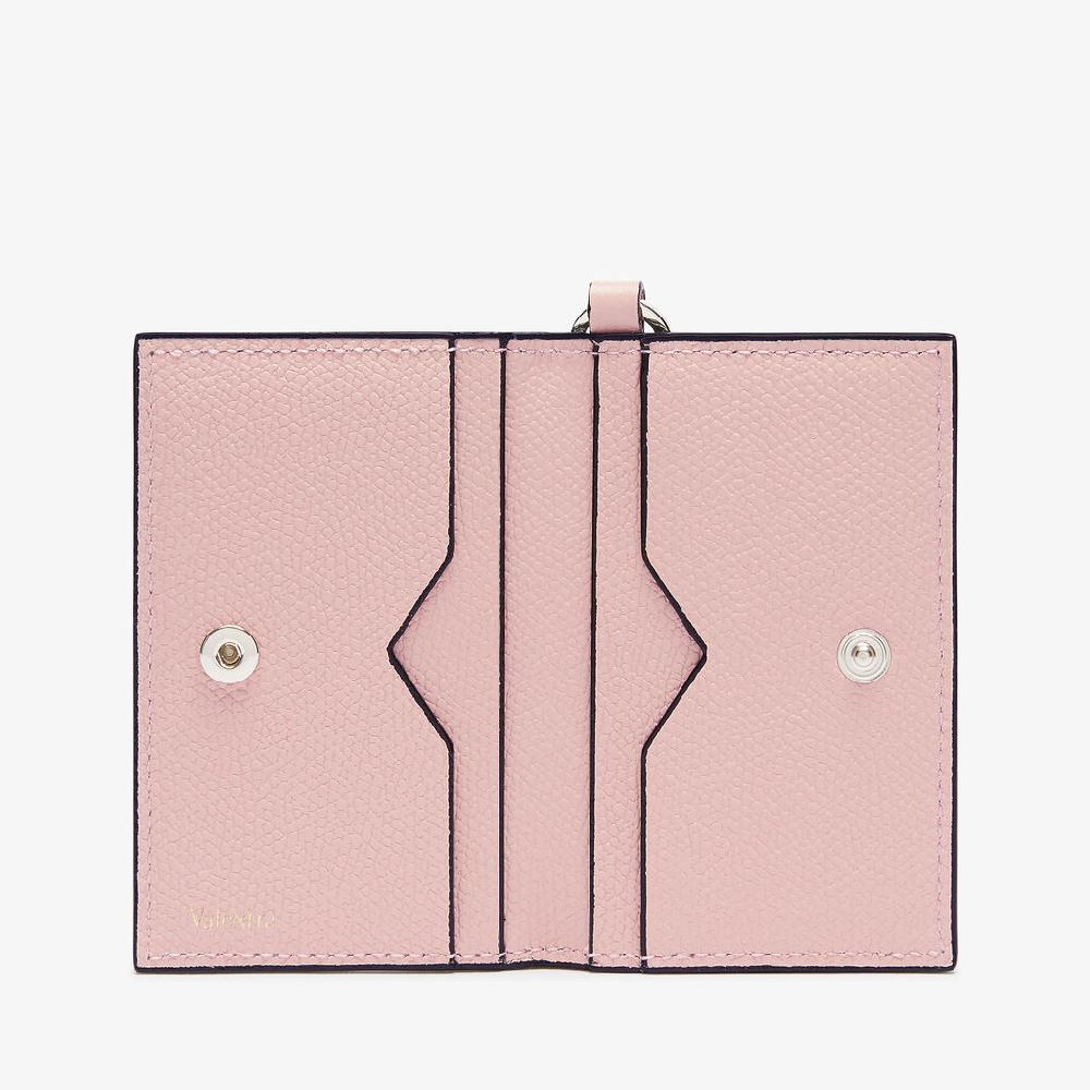 Valextra Porta carte con laccio da Donna in Pelle Rosa | Valextra Vendita