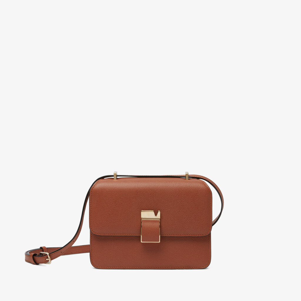Valextra Borsa a tracolla da Donna in Pelle Marrone di Lusso | Valextra