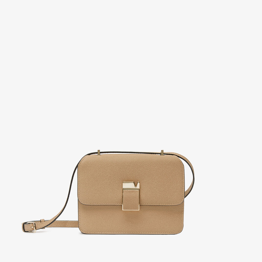 Valextra Borsetta a tracolla Mini da Donna in Pelle Beige | Valextra