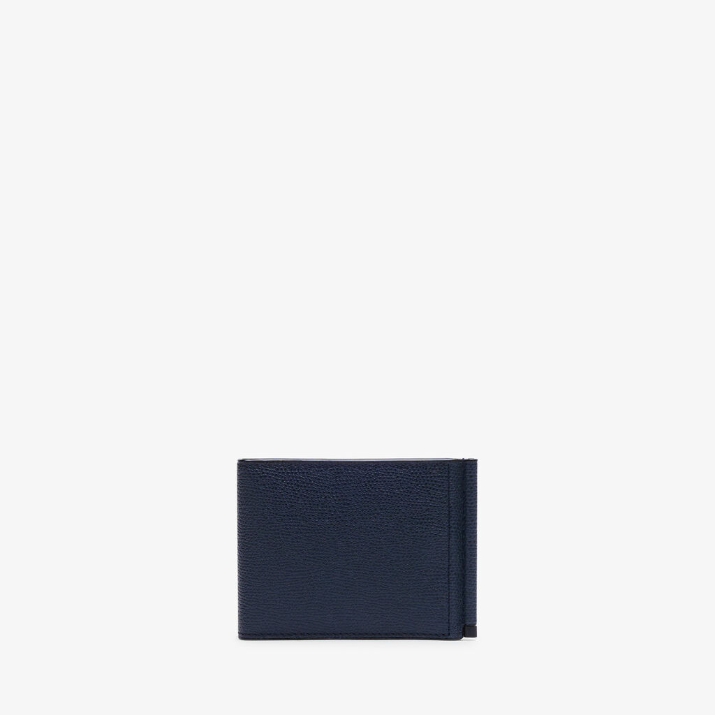 Valextra Portafoglio fermasoldi da Uomo in Pelle Blu | Valextra Fino Al -60%
