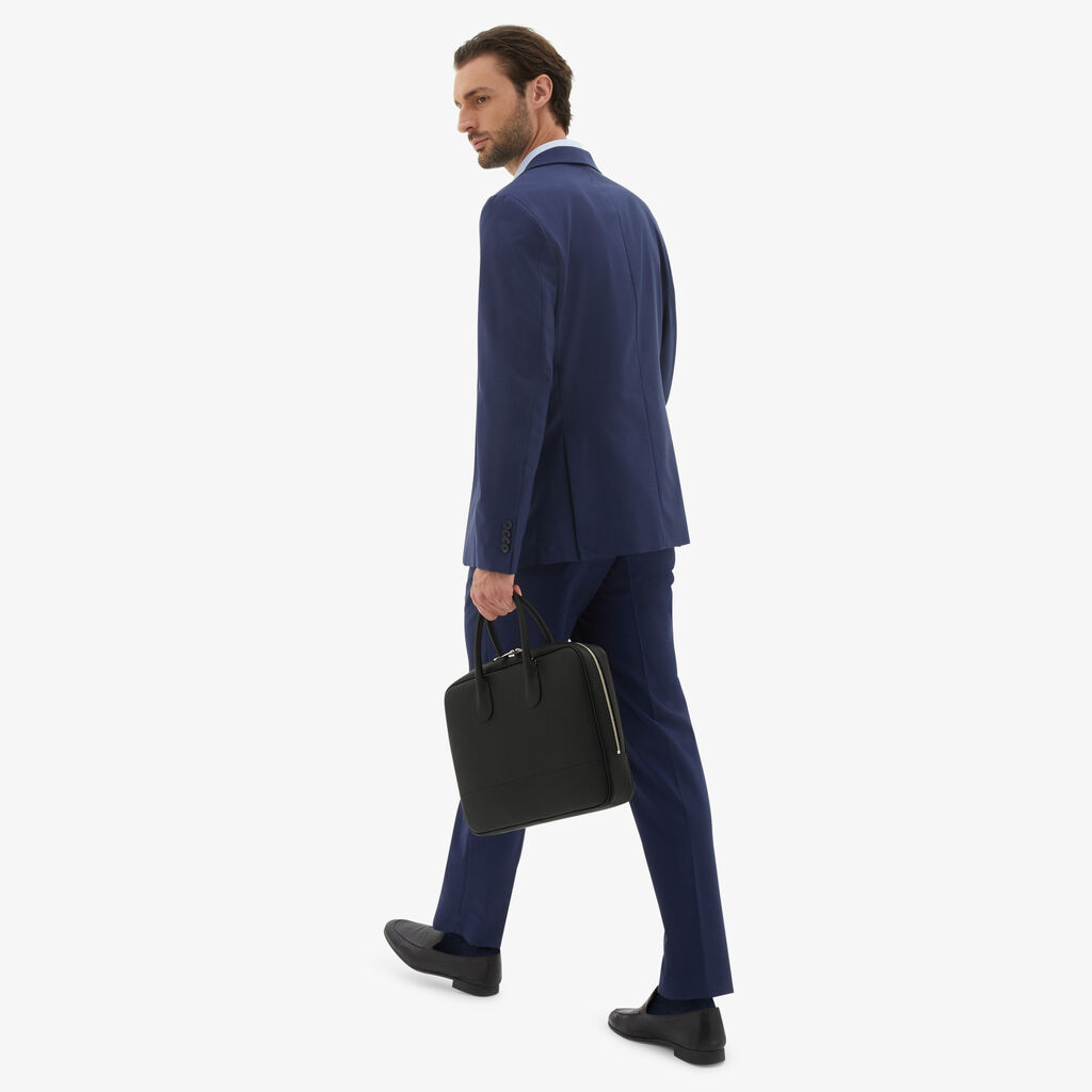 Valextra Laptop bag da Uomo in Pelle Nera di Lusso | Valextra My Logo Affare Del Giorno