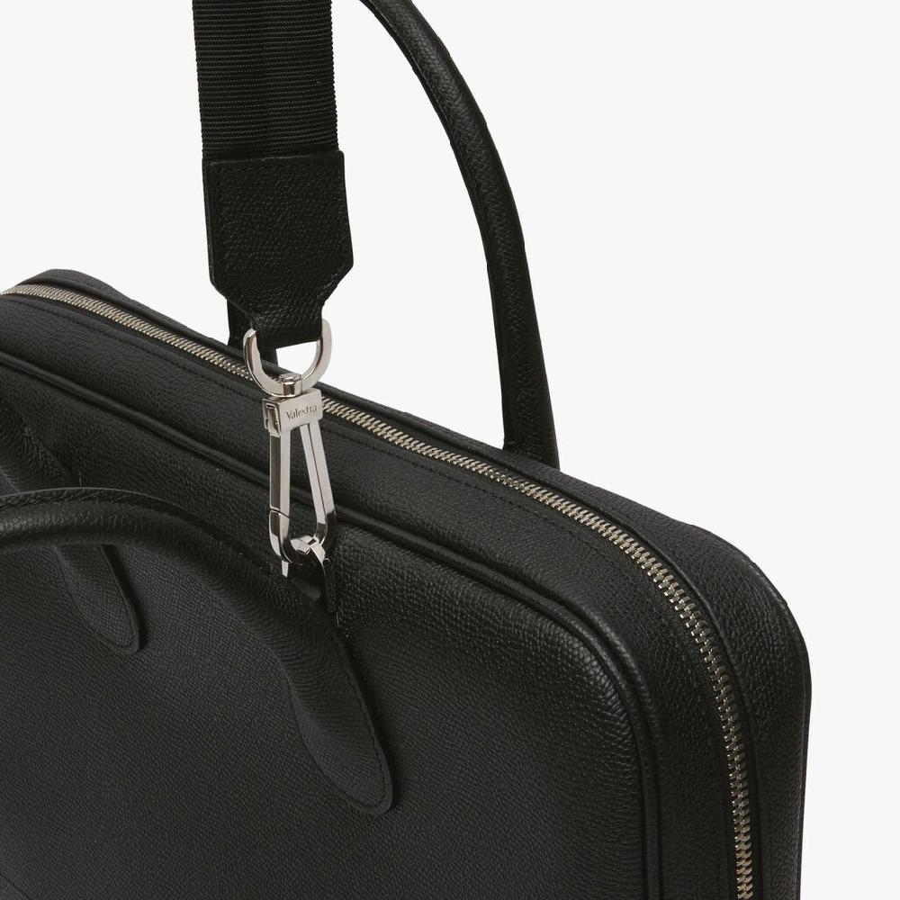 Valextra Laptop bag da Uomo in Pelle Nera di Lusso | Valextra My Logo Affare Del Giorno