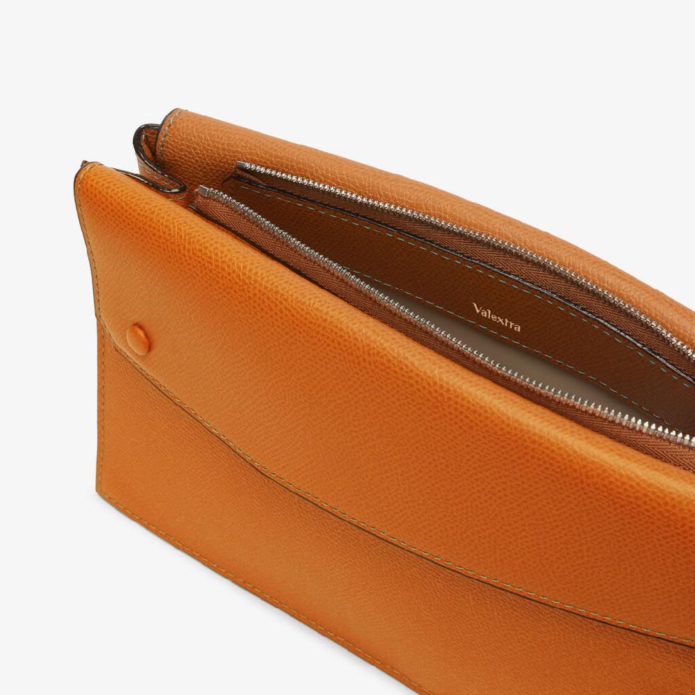 Valextra Borsa marsupio da Uomo in Pelle Marrone | Valextra Pocket Sconto