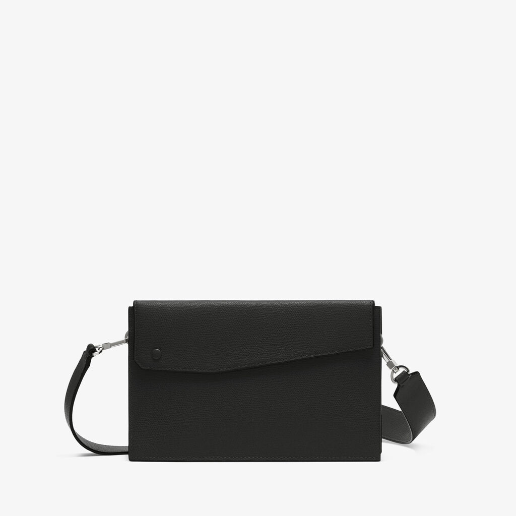 Valextra Borsa a tracolla da Uomo in Pelle Nera | Valextra Pocket