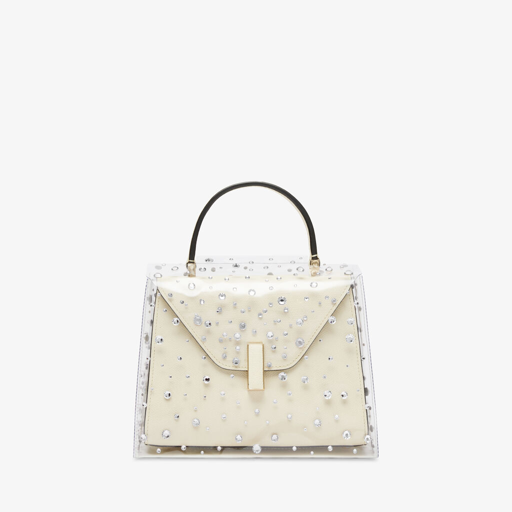 Valextra Impermeabile borsa Donna Trasparente e Argento | Valextra Iside Vendita Calda