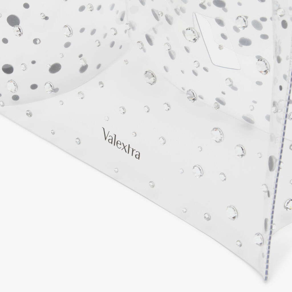 Valextra Impermeabile borsa Donna Trasparente e Argento | Valextra Iside Vendita Calda