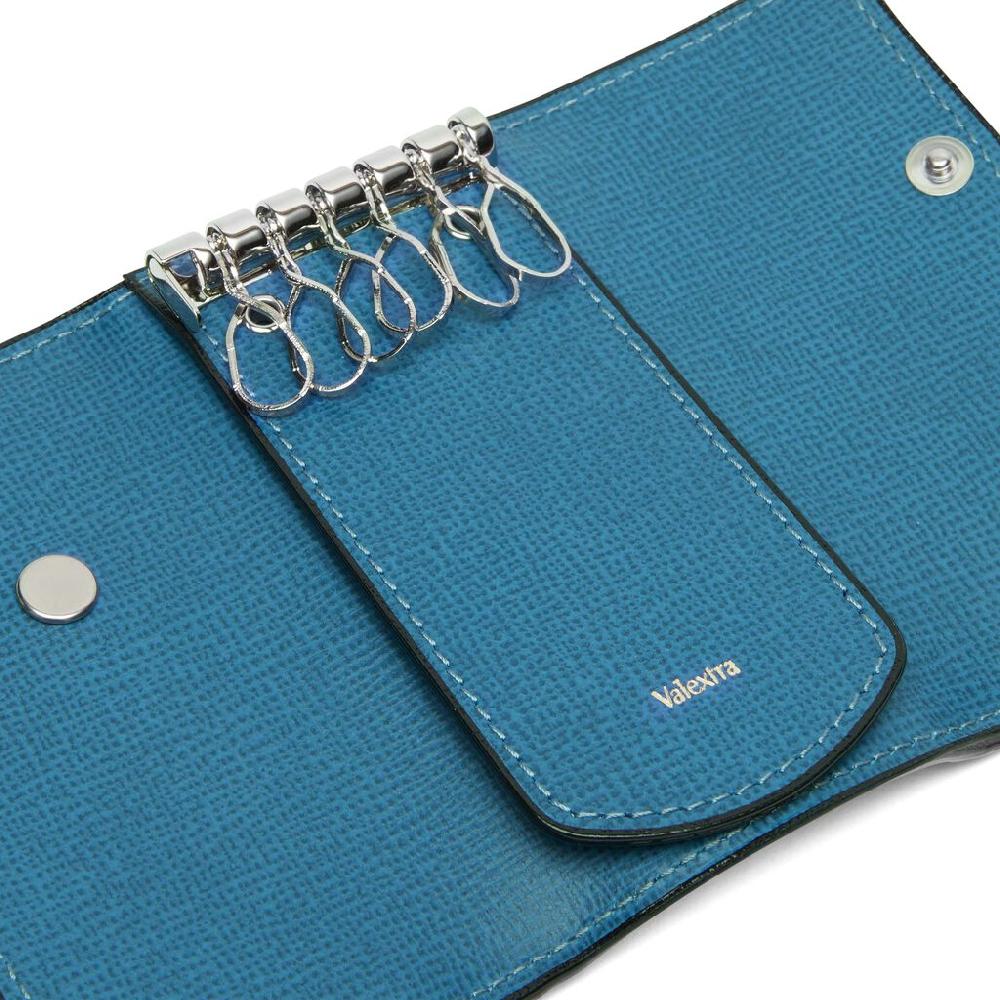 Valextra Portachiavi in Pelle Blu Cobalto | Valextra I Più Venduti