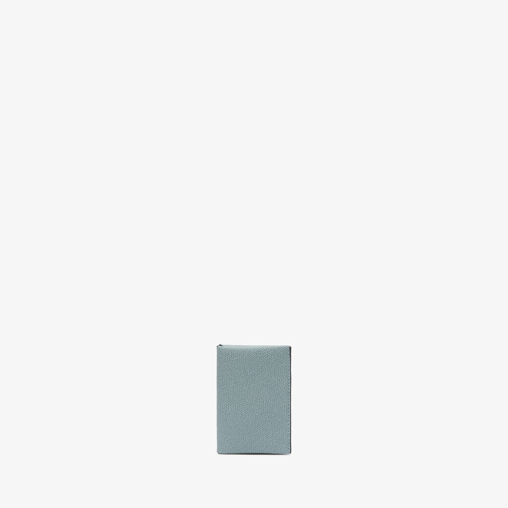 Valextra Porta carte piccolo di Lusso in Pelle Blu e Nera | Valextra