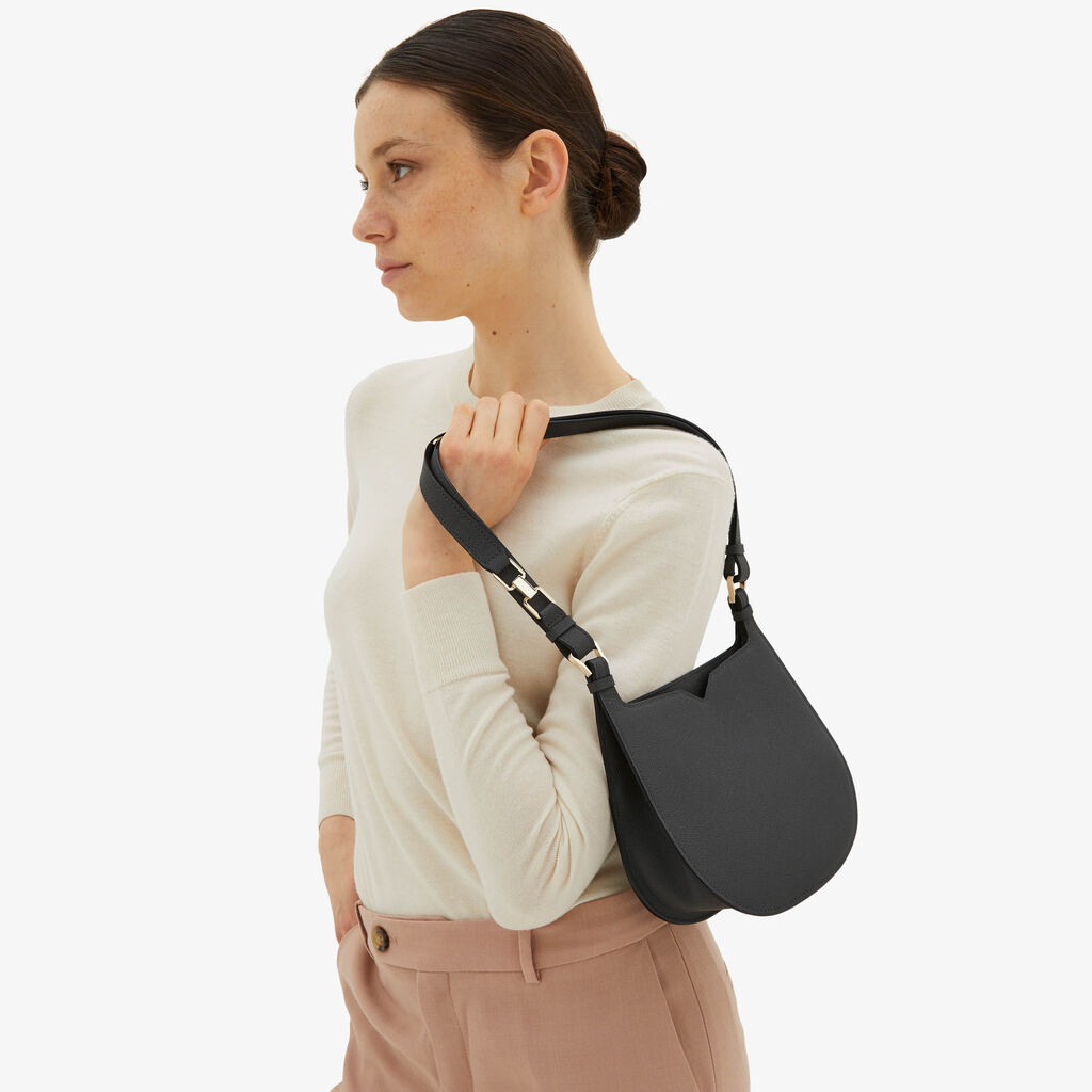 Valextra Borsa weekend Mini da Donna in Pelle Grigia | Valextra Hobo Promozione Limitata