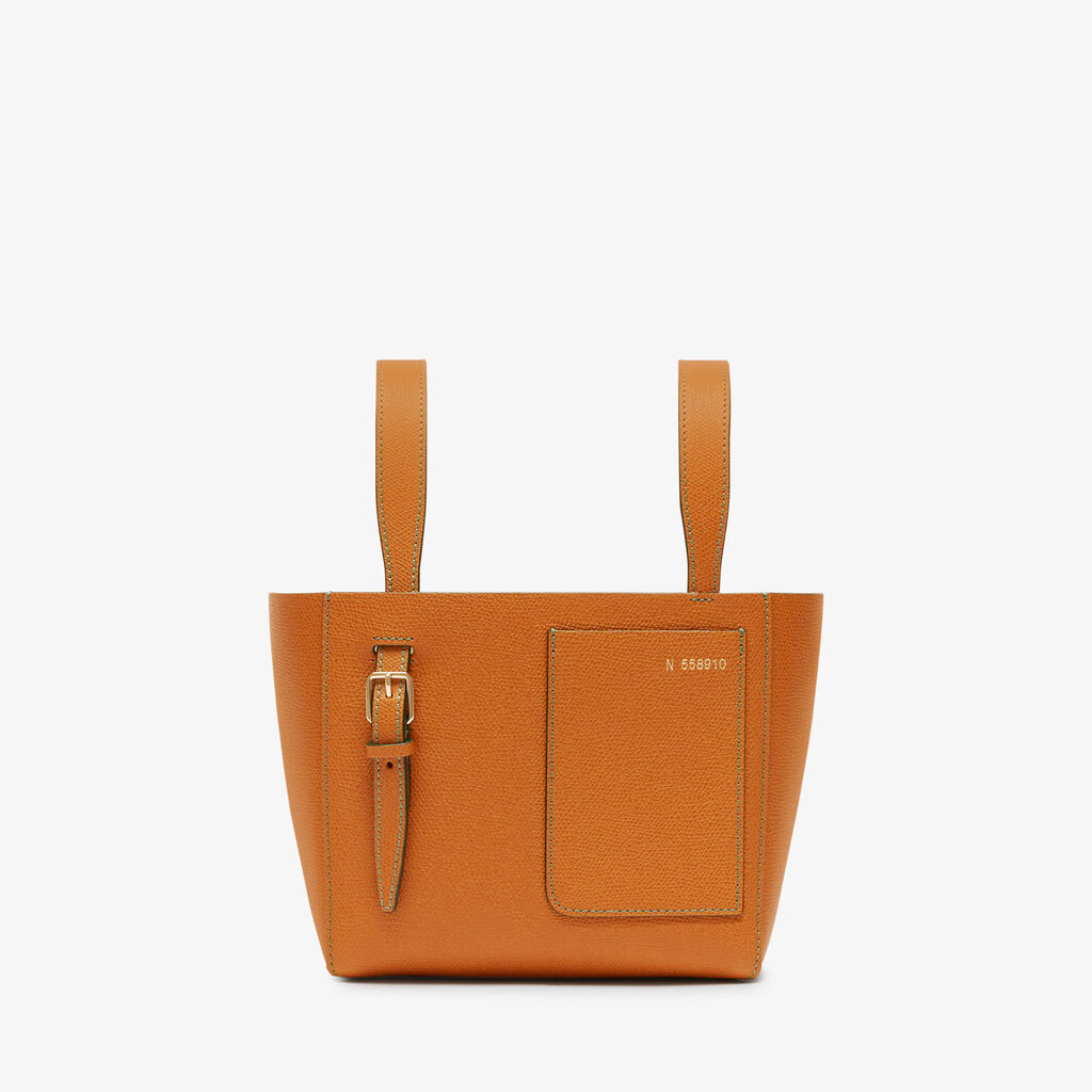 Valextra Borsa Secchiello da Donna in Pelle Marrone rigida | Valextra Soft
