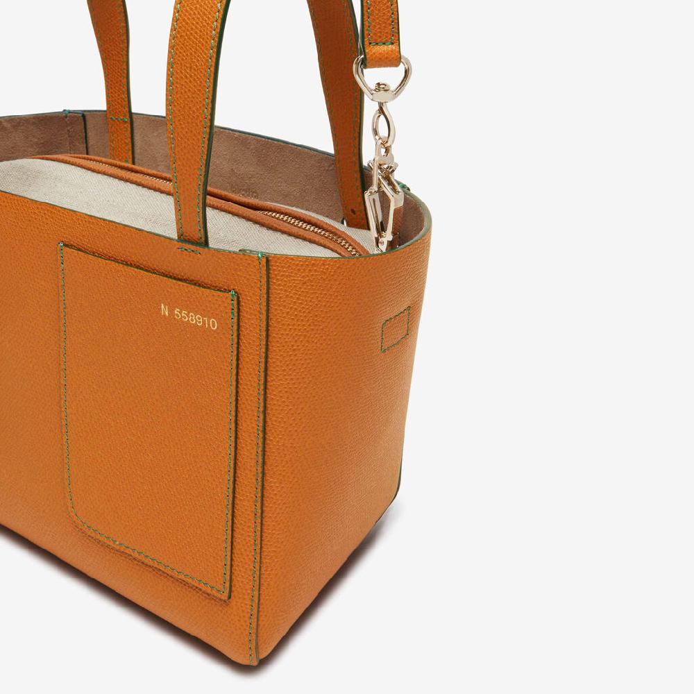 Valextra Borsa Secchiello da Donna in Pelle Marrone rigida | Valextra Soft Fino Al -60%