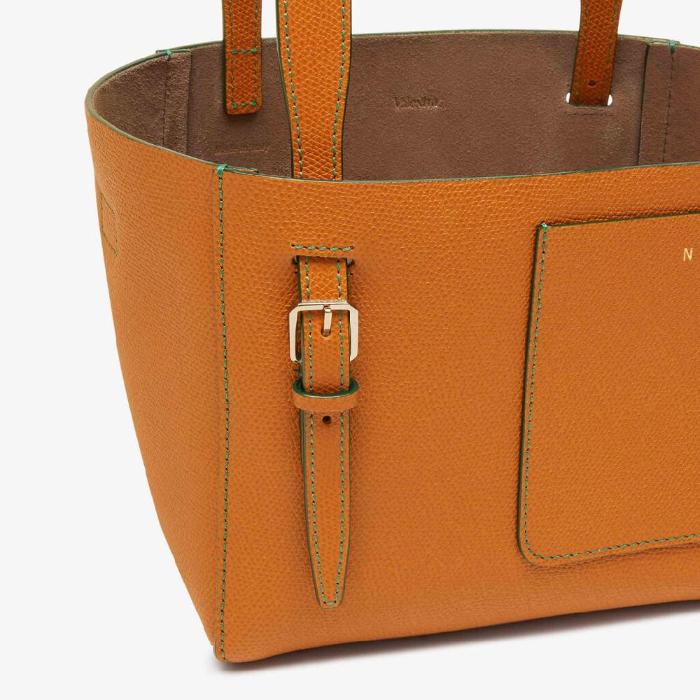 Valextra Borsa Secchiello da Donna in Pelle Marrone rigida | Valextra Soft Fino Al -60%