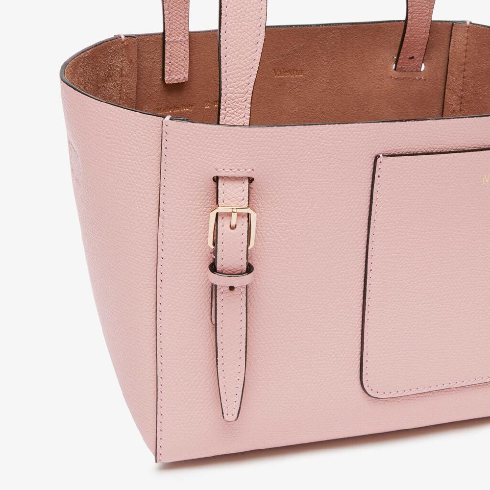 Valextra Borsa Secchiello da Donna di Lusso in Pelle Rosa | Valextra Soft Shopping Online