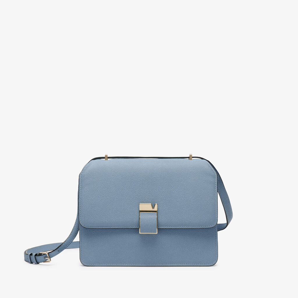 Valextra Borsa tracolla da Donna di Lusso in Pelle Azzurra | Valextra