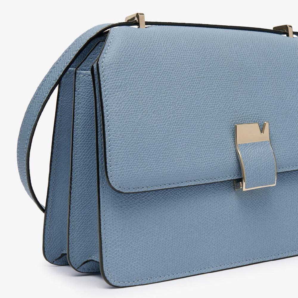 Valextra Borsa tracolla da Donna di Lusso in Pelle Azzurra | Valextra Sottocosto
