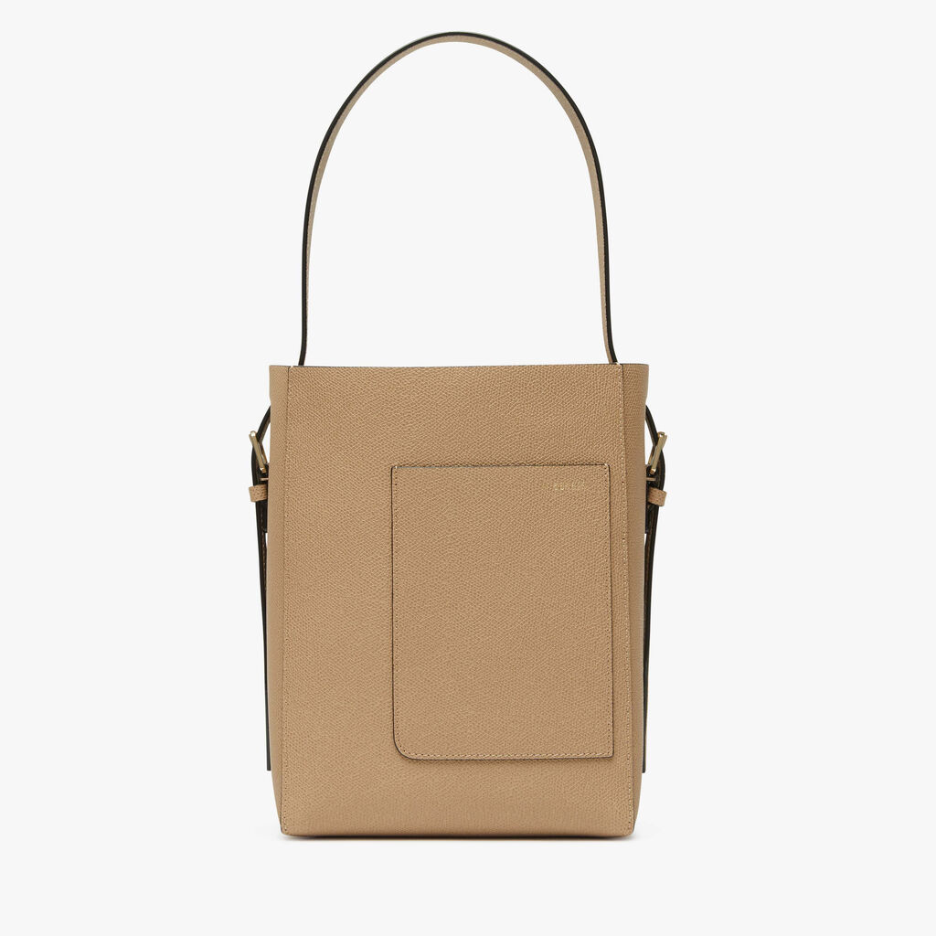 Valextra Borsa a secchiello da Donna Mini in Pelle Beige | Valextra Soft