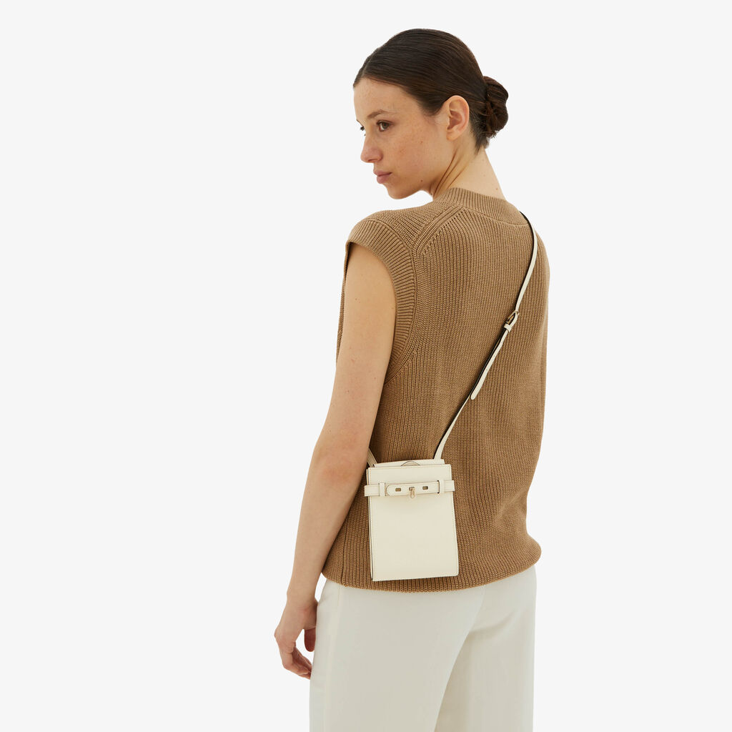 Valextra Borsa a tracolla Micro in Pelle Bianca | Valextra Brera Hotsell